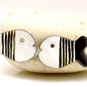 Cuivre émaillé, poisson avec lignes Fabrication de bijoux en cuivre émaillé, bijoux en cuivre, boucles d&#39;oreilles en cuivre, composant de bijouterie, paire