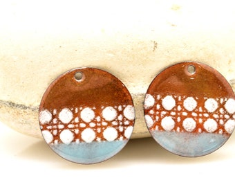 Enameled Copper, Circle Enamelled Design