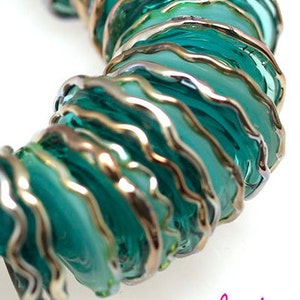 Lampwork Beads, Turquoise  lampwork glass beads, handmade beads, lampwork beads sra, handemade lampwork, glass beads,  MTO, jewelry supplies