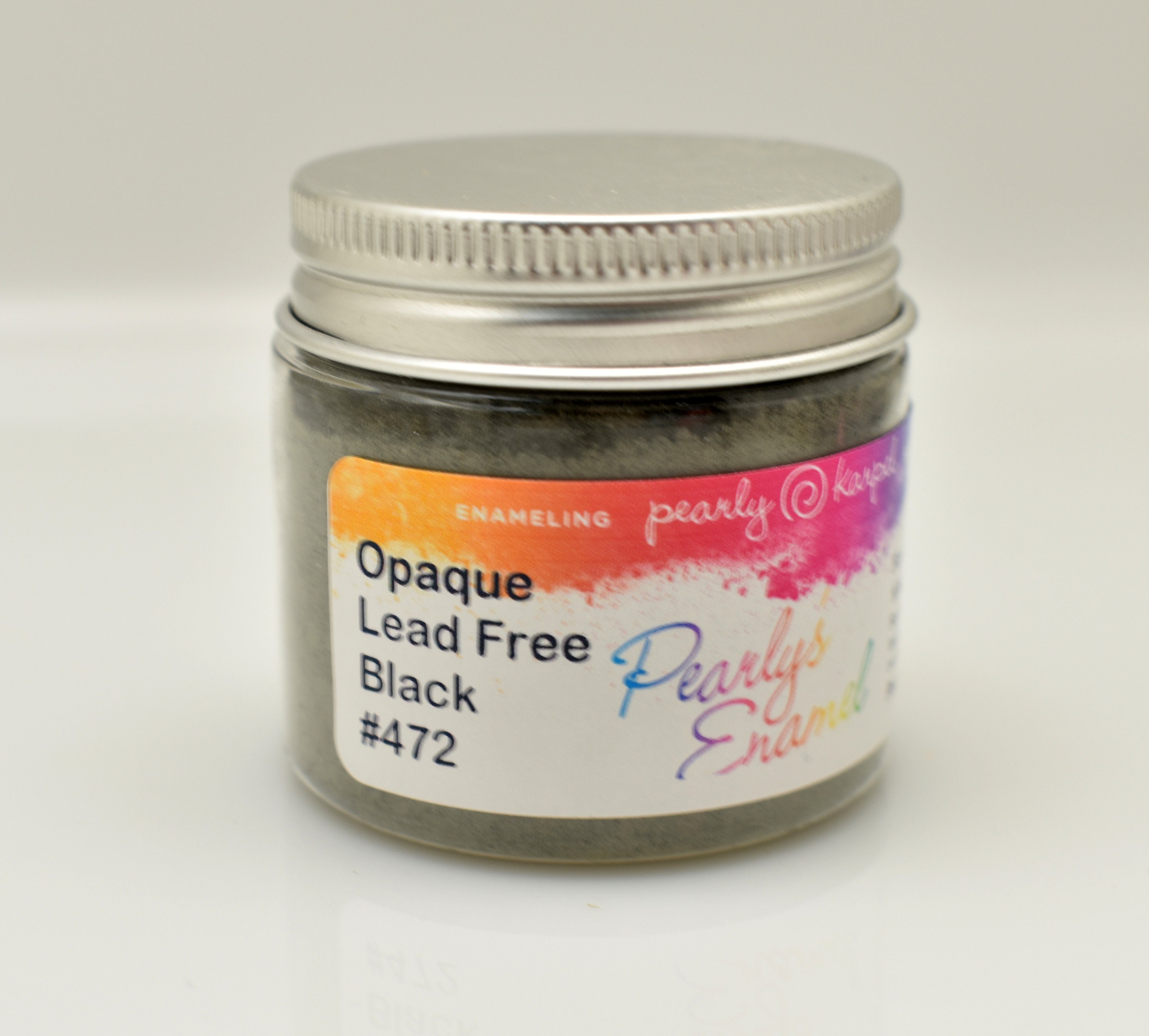 Pearly's Enamel Powder No. 472 Opaque Lead Free Black 3oz. Etsy