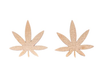 Copper - #916 Marijuana Leaf Copper Blanks - 24 Gauge, Solid