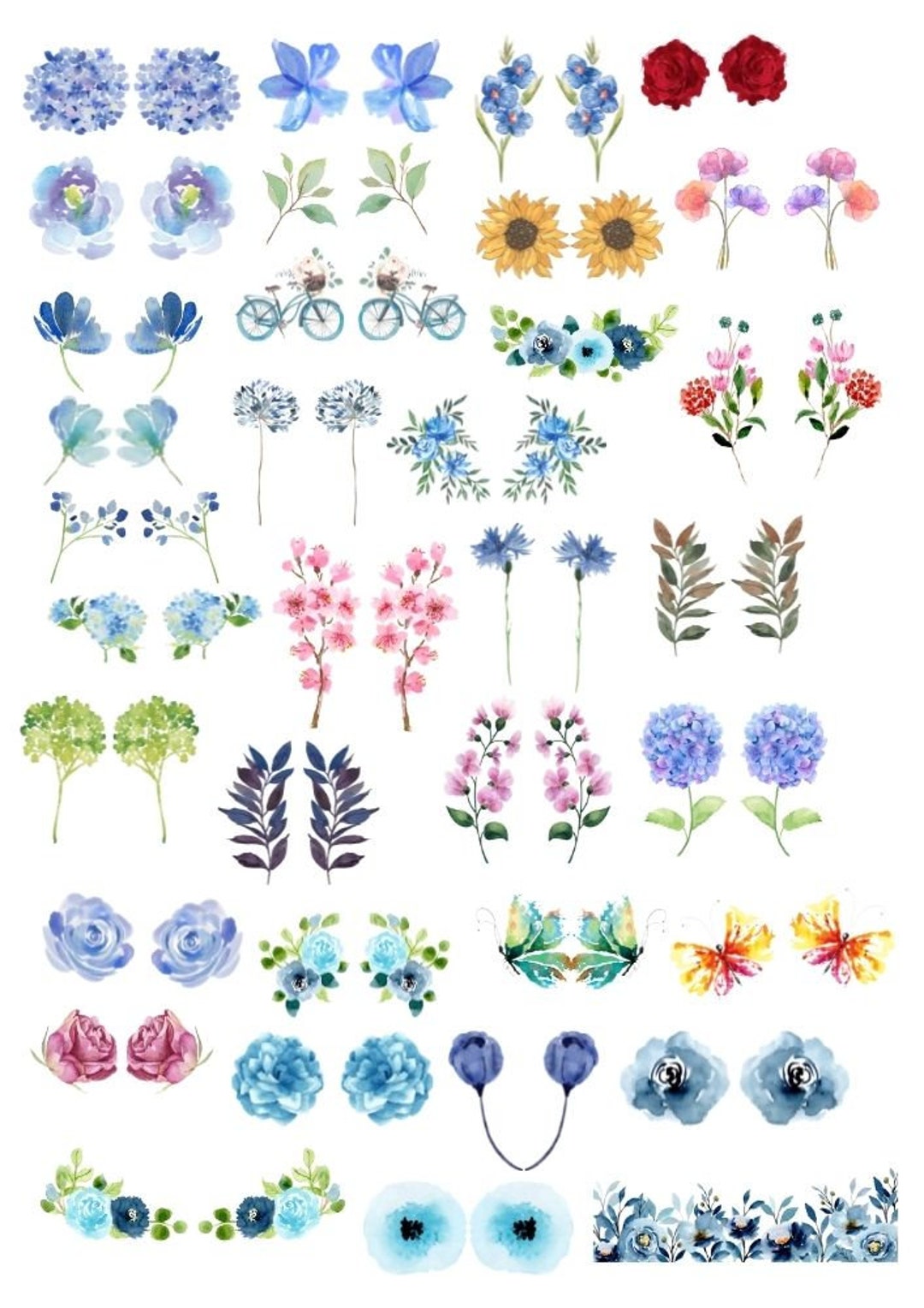 Fusing Decals Overglaze Decals, Ceramic Decals - Enamel Decal - Fusible Decal - Glass ...