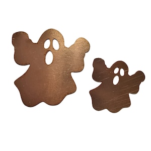 Kupfer - 90 # Ghost Kupferrohling, gestempelte Emaille, massives Kupfer, Emaille, Stanzrohling, personalisiert, Kupferrohling, Rohkupfer