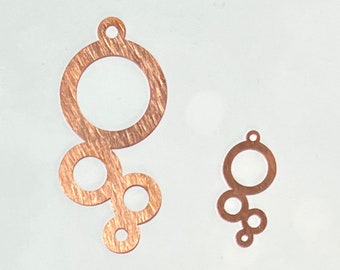 Copper Blanks - 373# Circles copper blank 24 Gauge, Solid