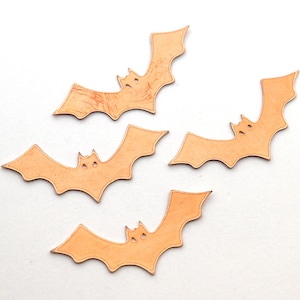 Kupferrohlinge - 86 # Halloween Bat Kupfer, gestempeltes massives Kupfer, Stanzrohling, personalisiert, Kupferrohling, Rohkupfer