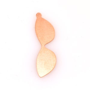 Copper - 535# Glasses copper blank 24 Gauge, Solid