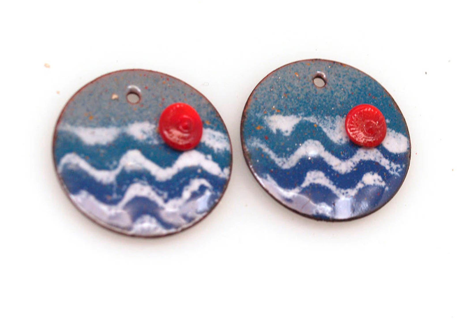 Enameled Copper Enameled Jewelry Jewelry Making Boho Etsy