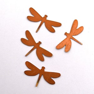 Copper - 113# Dragonfly copper blank , stamped enamel , solid copper,  stamping blank, personalized  copper blank, raw copper