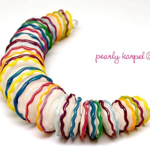 Lampwork Beads, Bunte Scheibe, Lampwork Glasperlen, handegemachte Perlen, Lampwork Perlen sra, handgemachte Lampwork, Glasperlen, MTO