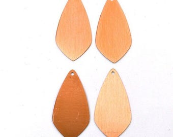 Solid Copper Drop Blanks: 24 Gauge Jewelry Enameling and Metal Stamping Supplies 173#
