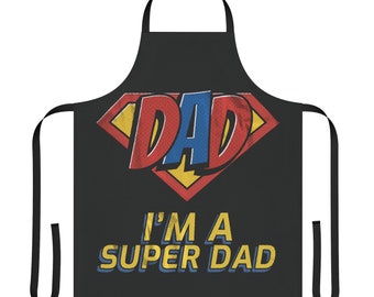 papa. Je suis un super papa tablier. Cadeau fête des pères. cadeau parfait pour lui