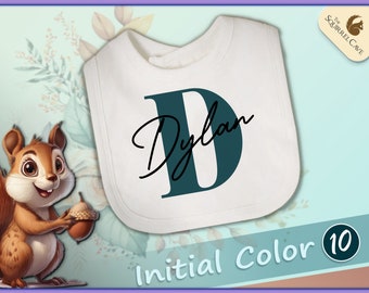 Daycare Monogrammed Bib, Personalized Name Bibs, Gift For Baby Shower, Custom Gift