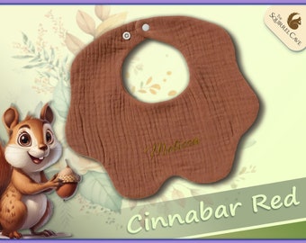 Embroidered Bib, Cotton Bibs, Personalized With Name, Custom Gift, Gift For Baby Shower, Baby Feeding