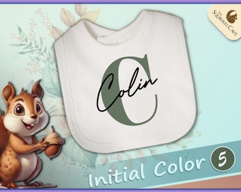 Daycare Monogrammed Bib, Personalized Name Bibs, Gift For Baby Shower, Custom Gift