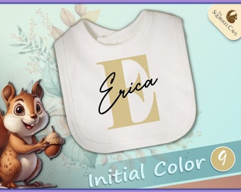 Daycare Monogrammed Bib, Personalized Name Bibs, Gift For Baby Shower, Custom Gift
