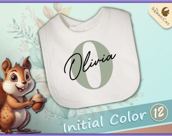 Daycare Monogrammed Bib, Personalized Name Bibs, Gift For Baby Shower, Custom Gift