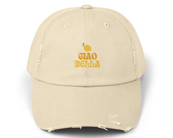 Ciao Bella Unisex Distressed Cap