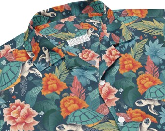 Chemise de plage unisexe - Happy Turtles