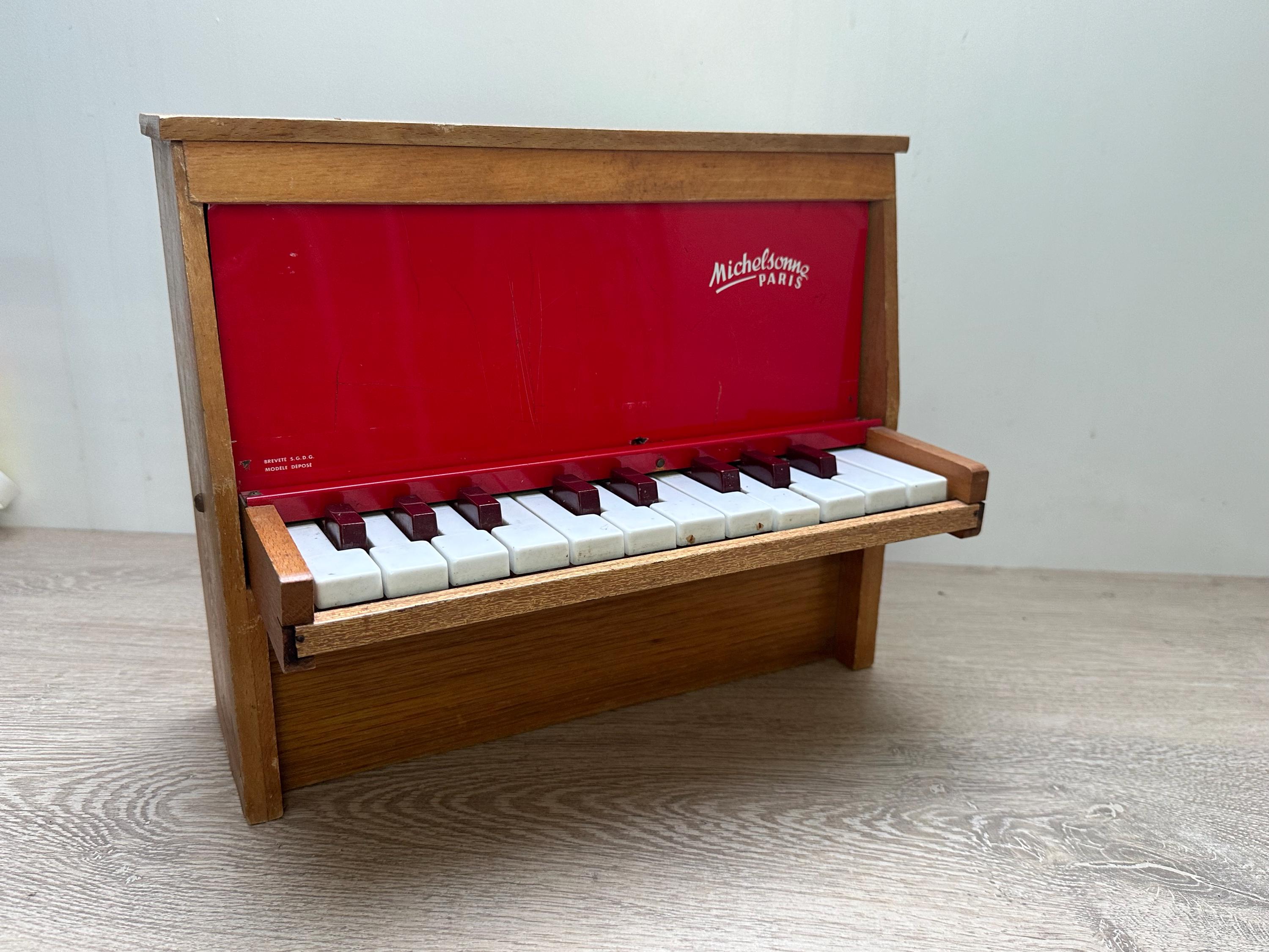 Toy Piano Jouet MICHELSONNE - Bois, Plastique Et Tôle Gâprée 61390