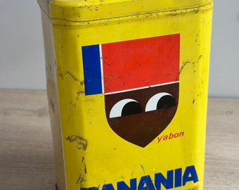 Boîte Banania Cacao Chocolat Métal Publicitaire Vintage