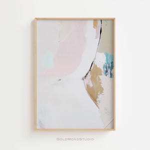Pastel Modern Abstract Wall Art - Printable Wall Art - Minimalist art print - Wall Decor Contemporary Living Room Art - DIGITAL DOWNLOAD