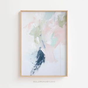 Modern Abstract Wall Art Green Pink - Printable Wall Art - Expressionist art print - Wall Decor - Contemporary Art - DIGITAL DOWNLOAD