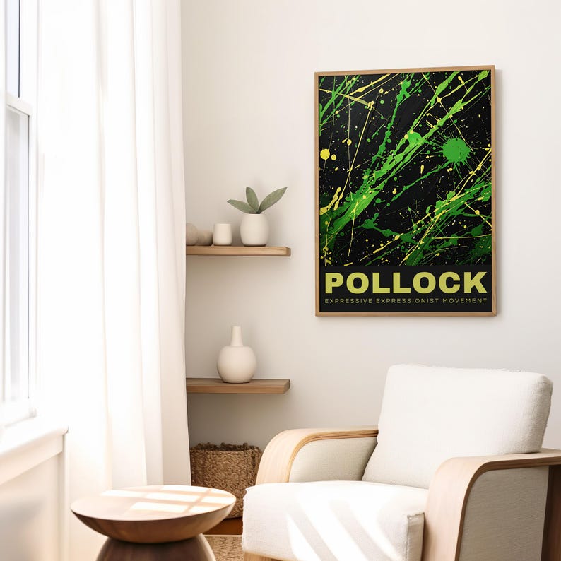 Pollock Poster, Jackson Pollock Print, Pollock Wall Art, Modern Wall ...