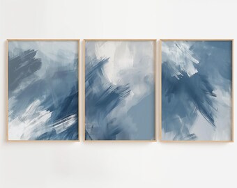 Set of 3 Abstract Prints, Neutral Wall Art Prints, Set of 3, living room wall art, living room wall decoration, Wall decor, DIGITAL DOWNLOAD