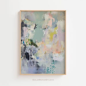 Pastel Modern Abstract Wall Art - Printable Wall Art - Minimalist art print - Wall Decor - Contemporary Living Room Art - DIGITAL DOWNLOAD