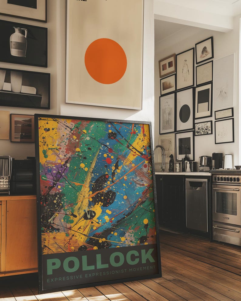 Pollock Poster, Jackson Pollock Print, Pollock Wall Art, Modern Wall ...