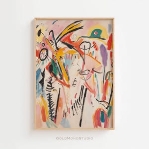 Moderne Abstrakte Kunst, Bunte Abstrakte Poster als Wanddeko, Wandkunst, Wanddekoration, Expressionismus, Wall Art, DIGITALER DOWNLOAD