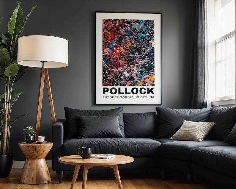 Pollock Poster, Jackson Pollock Print, Pollock Wall Art, Modern Wall ...