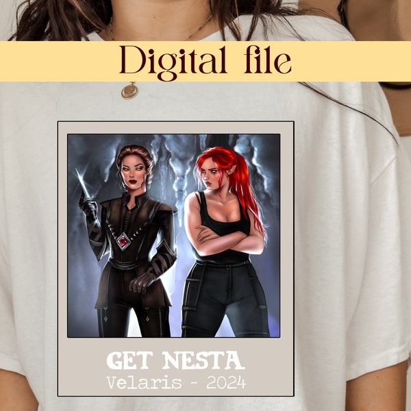 Sarah J. Maas Crescent City  PNG, The Mass Tour Digital Download, Acotar Shirt, Crescent City Merch, Nesta Bryce Merch File, SJM Fan Apparel