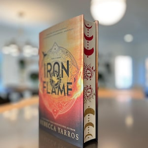 Fourth Wing Iron Flame Special Edition Dragon Rider Sprayed Edges, Rebecca Yoros Book Cover , Basgiath War College Merch