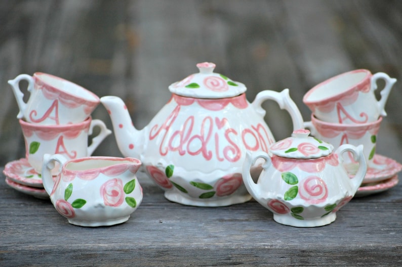 Tea Set Personalized for Little Girls // Child's Sized Tea Etsy