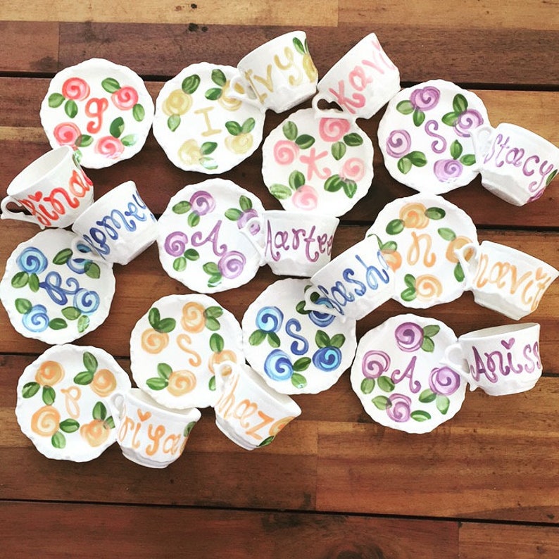 personalized tea party set