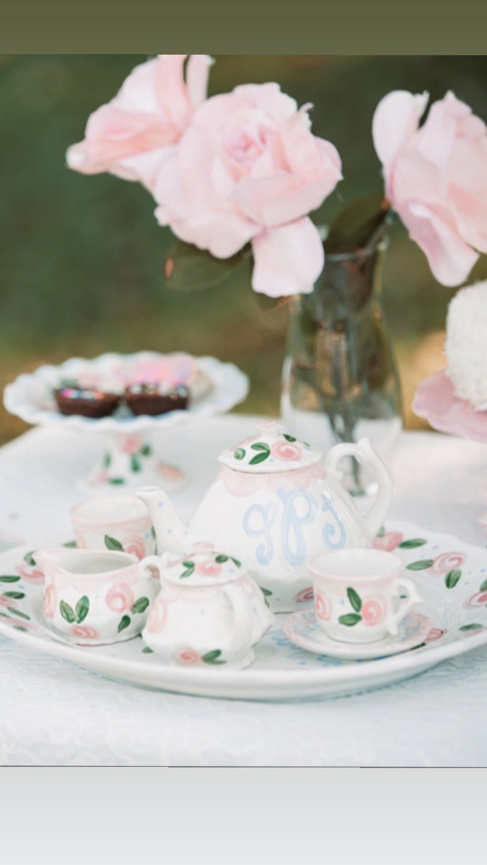 Tea Set Personalized for Little Girls // Child's Sized Tea Etsy