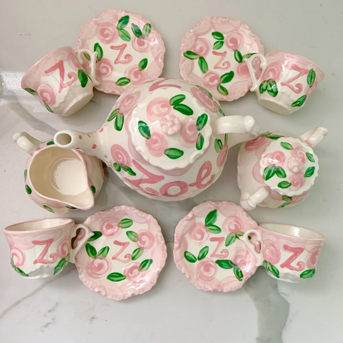 Tea Set Personalized for Little Girls // Child's Sized Tea Etsy