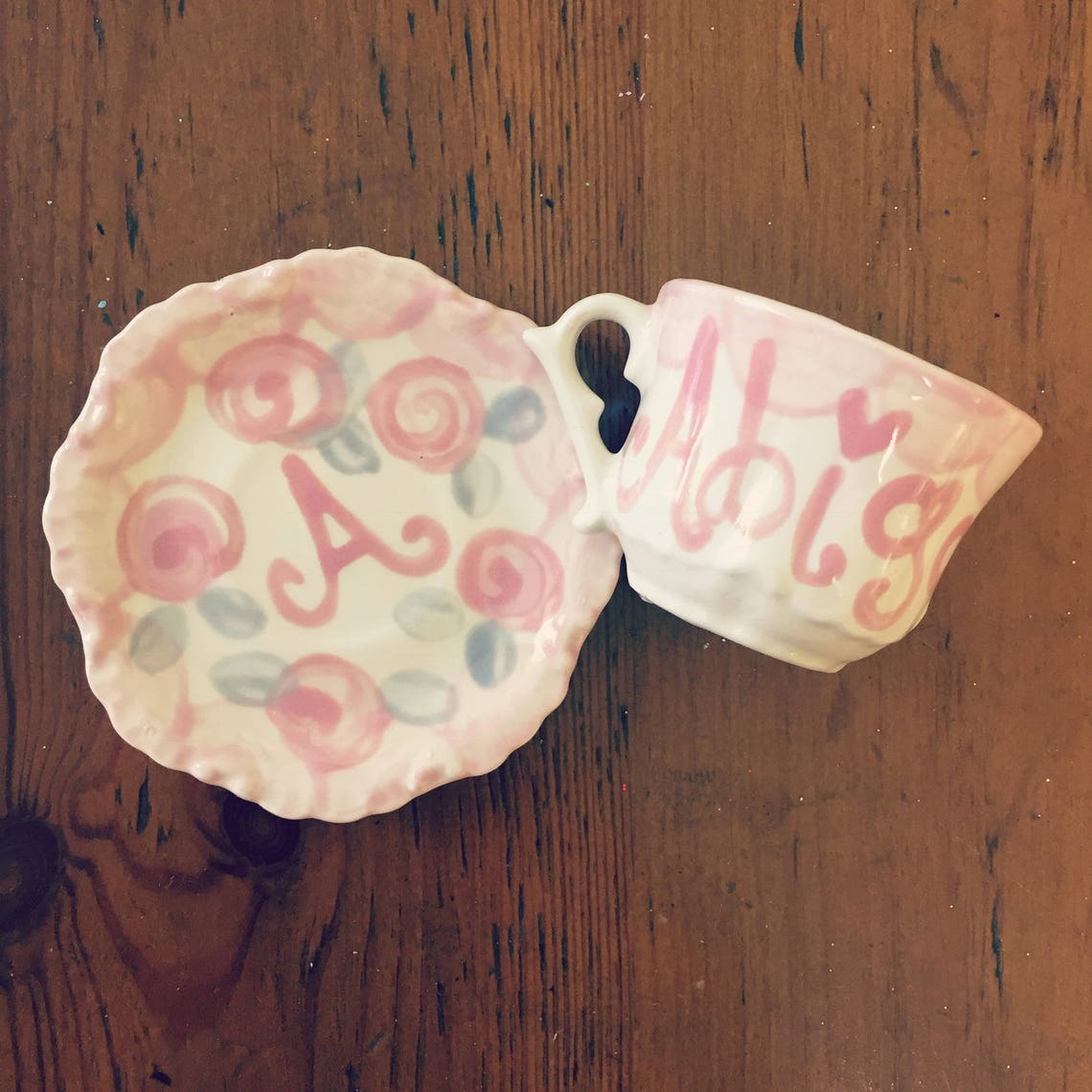 personalized tea party set