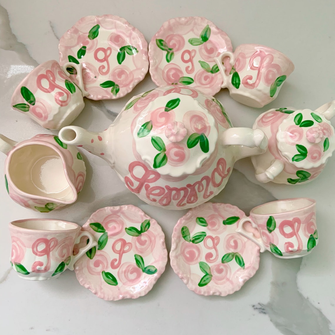 Tea Set Personalized for Little Girls // Child's Sized Tea Etsy