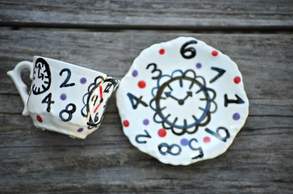 Alice in Wonderland Mad Hatter Tea Party Favors . . . Personalized Tea Cups