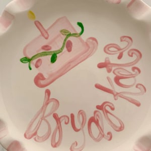 Personalized Smash Cake Stand // Handpainted First Birthday Cupcake Stand or Smash Cake Stand image 9