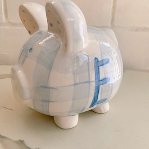 Gingham Preppy Piggy Bank image 3