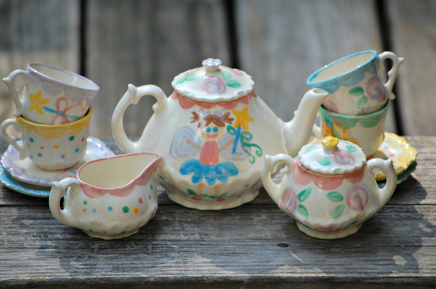 Fairy tea set Personalized Little Girl's Tea Party Etsy