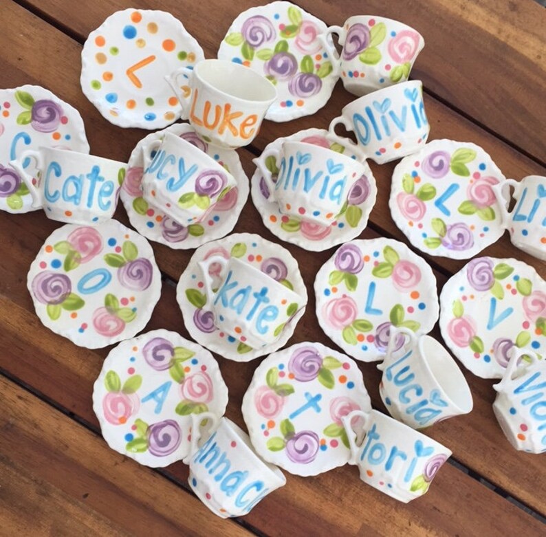 personalized tea party set