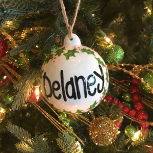 Babys 1st Christmas Ceramic Ornament / First Christmas/ for This Child ...