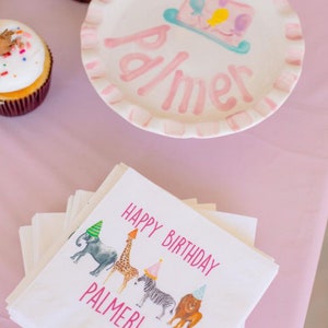 Personalized Smash Cake Stand // Handpainted First Birthday Cupcake Stand or Smash Cake Stand image 6
