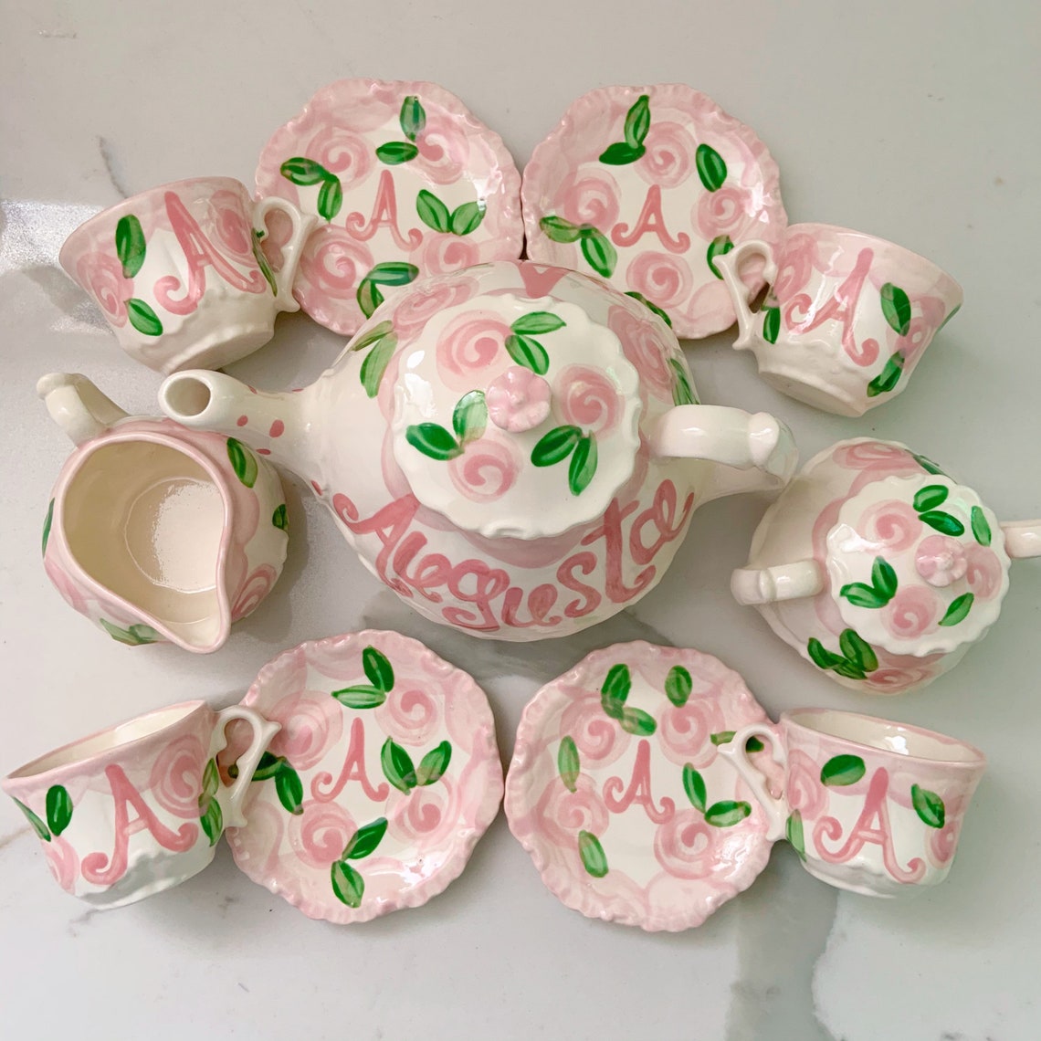 Tea Set Personalized for Little Girls // Child's Sized Tea Etsy