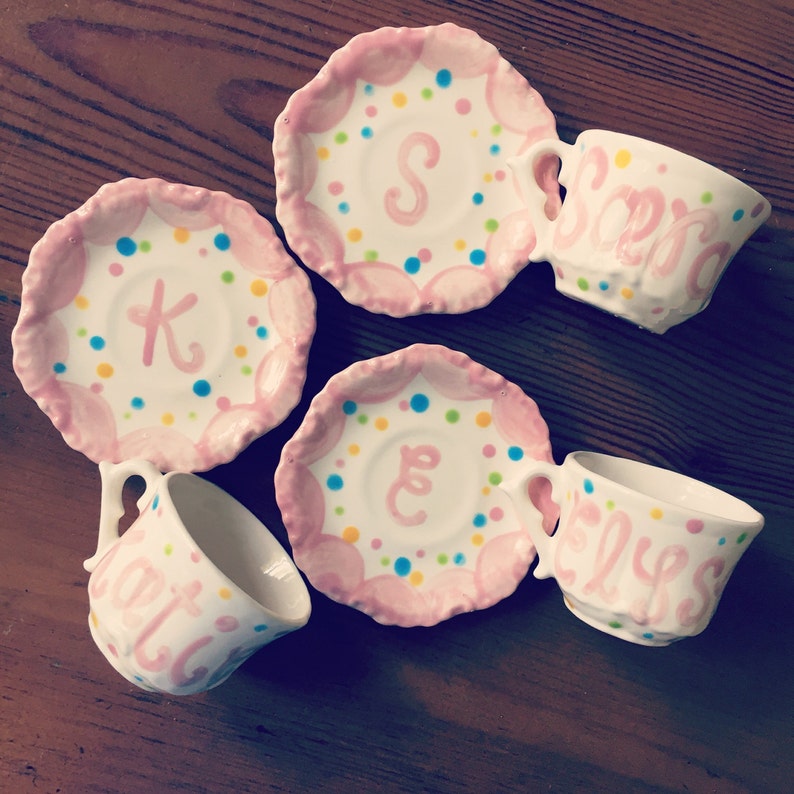 personalized tea party set