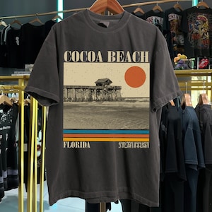 Cocoa Beach Shirt, Florida Retro Shirt, Comfort Colors T-Shirt, Cocoa Beach T Shirt, Cocoa Beach Trip,  Cocoa Beach Travel Gift